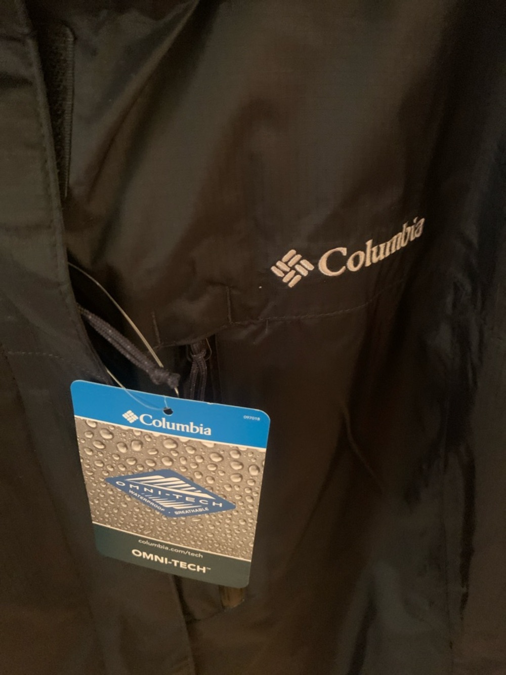 Columbia Black Women's Waterproof Hooded Jacket - Picture 3 of 5